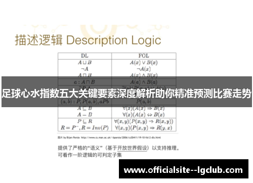 足球心水指数五大关键要素深度解析助你精准预测比赛走势